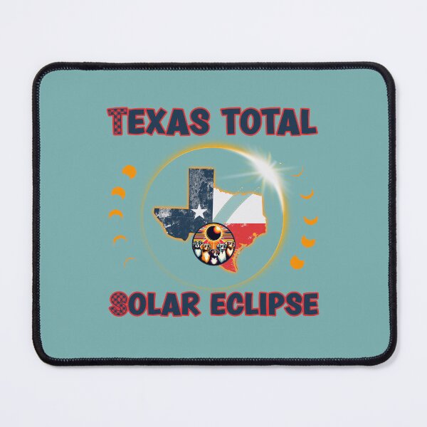Item preview, Texas Total Solar Eclipse with cute doggies watching solar eclipse designed and sold by JoyOfHopeStore.