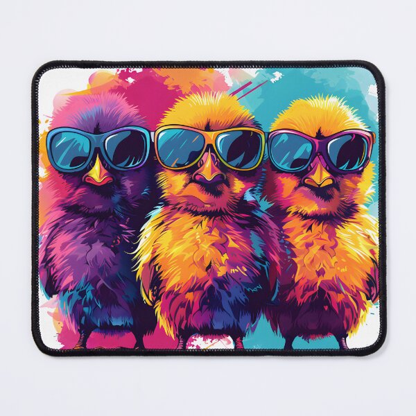 Item preview, Three elegant chicks in vibrant colors designed and sold by GediaPrints.