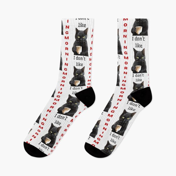 Item preview, I don't like morning funny gifts for cat lovers designed and sold by MalwaLand.