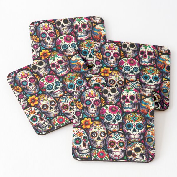 Item preview, Sugar Skulls Pattern Print designed and sold by PinUpPizzazz.