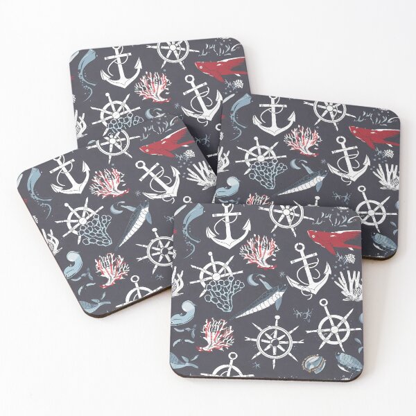 Item preview, Sailor's Odyssey: Nautical Charm Pattern designed and sold by aiart-cutegirl.