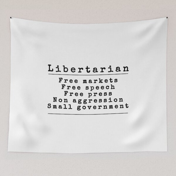 Item preview, Freedom of Libertarianism designed and sold by MuggyandMo.