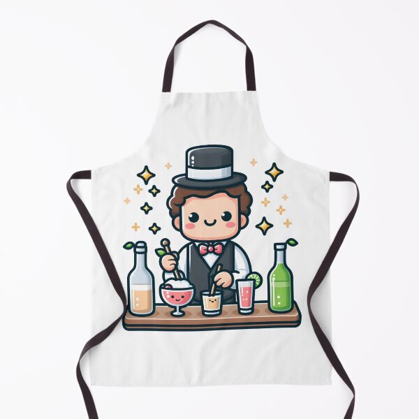 Item preview, Kawaii Bartender With A Top Hat designed and sold by CanvasCutie.