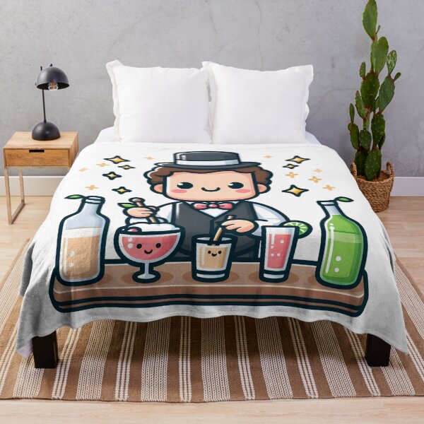 Item preview, Kawaii Bartender With A Top Hat designed and sold by CanvasCutie.