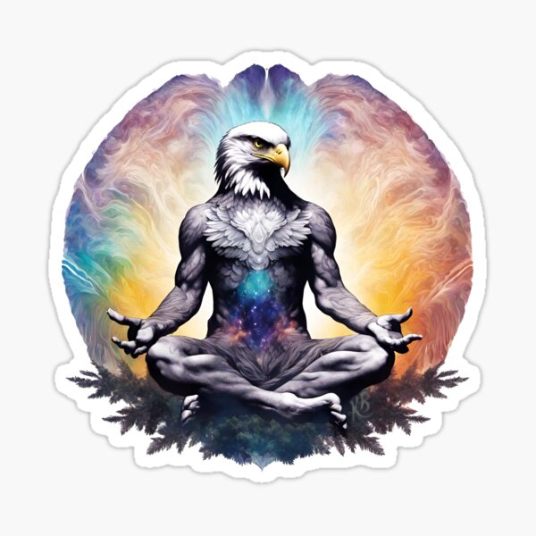 Eagle Spirit Animal Shaman Guide Sticker