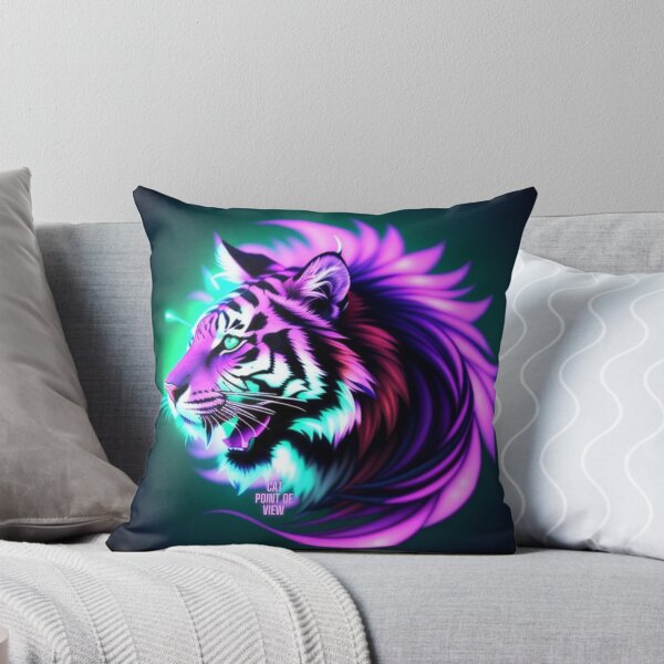 Item preview, Tiger in purple designed and sold by CatPointOfView.