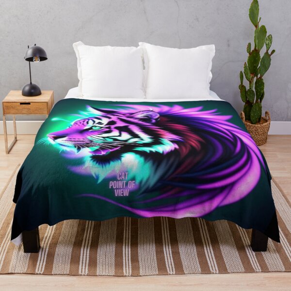Item preview, Tiger in purple designed and sold by CatPointOfView.