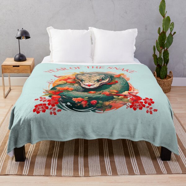 Item preview, Cyan,red ,orange and Blue Snake-Year of the Snake ver7- Chinese Zodiac Theme-white Background designed and sold by CosmicNook1.