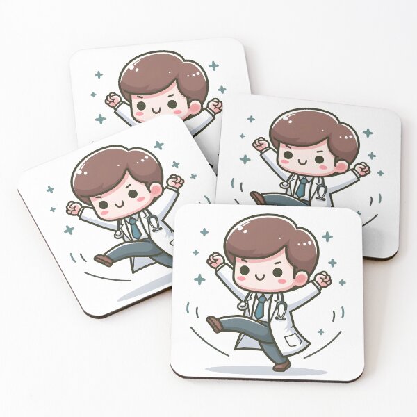 Item preview, Kawaii Doctor With Lab Coat Dancing designed and sold by CanvasCutie.
