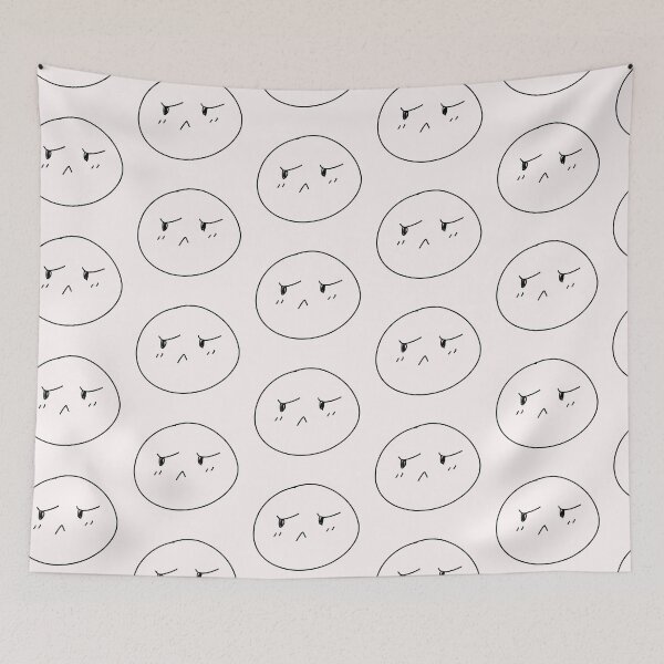 Item preview, Simple Doodle Blushing Face Emoji designed and sold by CapybaraDesignz.