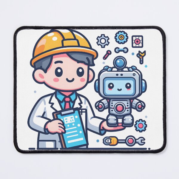 Item preview, Kawaii Robotics Engineer designed and sold by CanvasCutie.