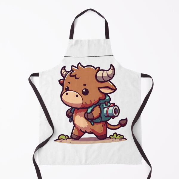 Item preview, Kawaii Curious Minotaur With Backpack designed and sold by CanvasCutie.