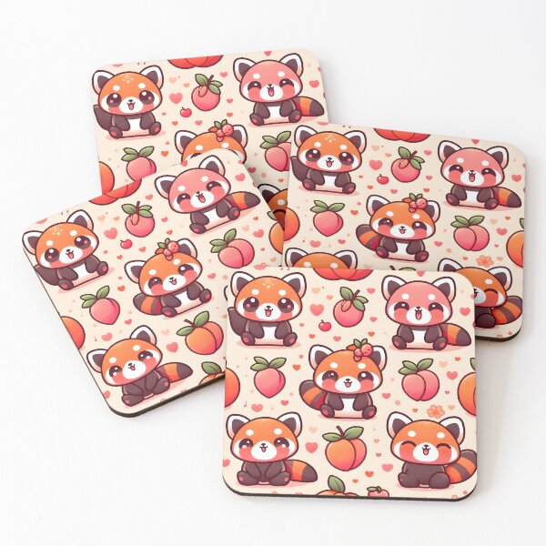 Item preview, Peaches Red Panda designed and sold by CulturalVibes.