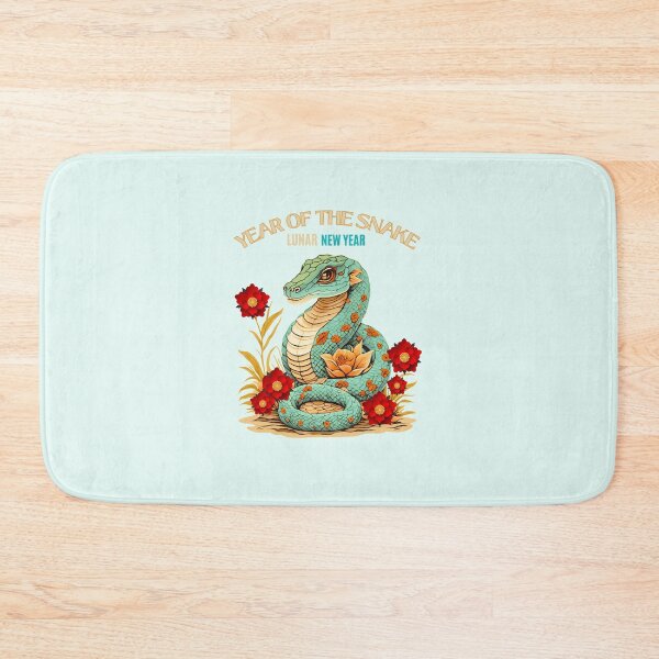 Item preview,  Cyan,red ,orange and Blue Snake-Year of the Snake ver7- Chinese Zodiac Theme-white Background designed and sold by CosmicNook1.