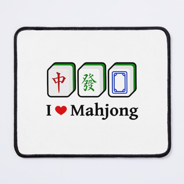 Item preview, I Love Mahjong | Mahjong Tiles, Cantonese Game - Black designed and sold by PawaPotto.