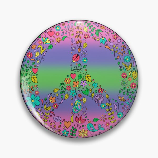 Item preview, Hippie Vibes Trigender Pride Flag Peace Sign, Subtle Trigender Pride Design designed and sold by Travelslightly.