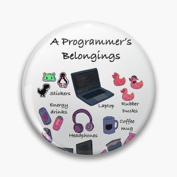 Item preview, A programmer’s belongings designed and sold by SharonTheFirst.