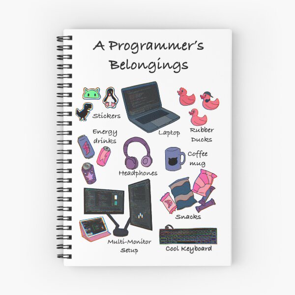 Item preview, A programmer’s belongings designed and sold by SharonTheFirst.