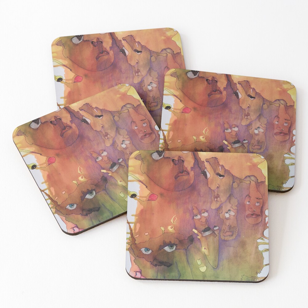 Item preview, Coasters (Set of 4) designed and sold by Rorschach68.