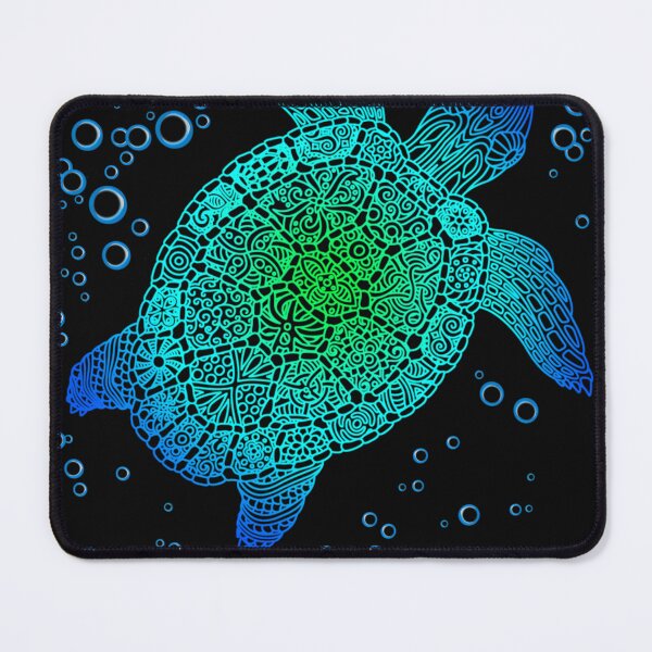 Item preview, Ocean Blue Tribal Sea Turtle Honu Turtle Lover Gift designed and sold by CHONAUSI1357.
