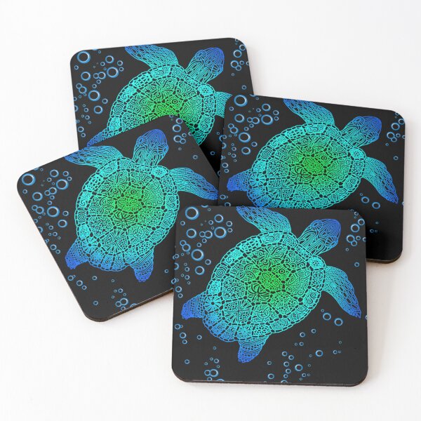 Item preview,  Ocean Blue Tribal Sea Turtle Honu Turtle Lover Gift designed and sold by CHONAUSI1357.