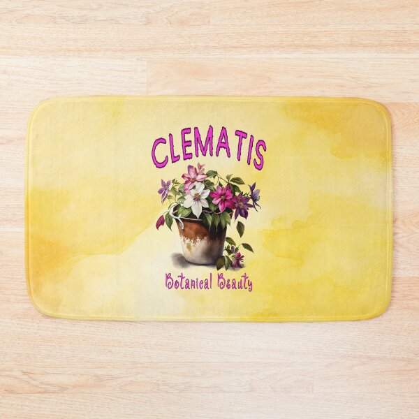 Item preview, Botanical Beauty Clematis Trio Pink Purple and White designed and sold by MysticOzzy.
