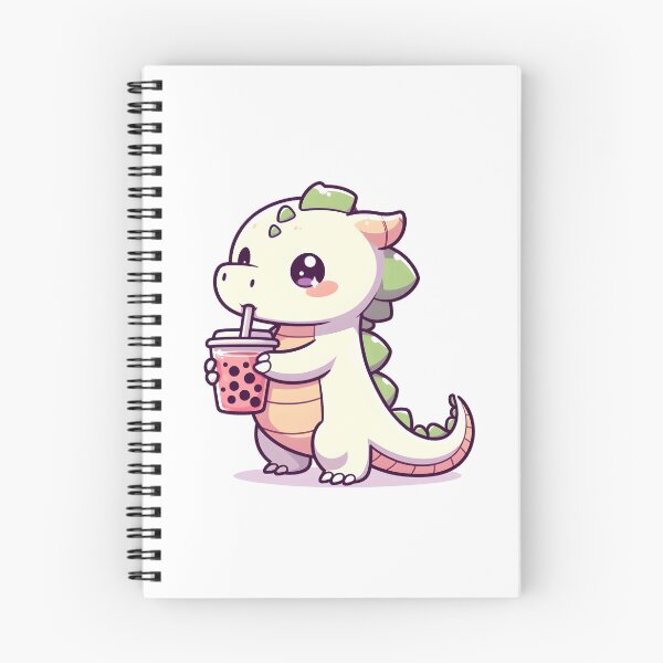 Item preview, Kawaii Coy Dragon: Holding A Cup Of Bubble Tea designed and sold by CanvasCutie.