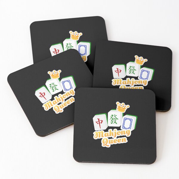 Item preview, Mahjong Queen of Tiles - White | I Love Mahjong | Mahjong Tiles, Cantonese Game - Black designed and sold by PawaPotto.