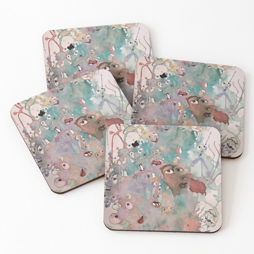 Item preview, Coasters (Set of 4) designed and sold by Rorschach68.