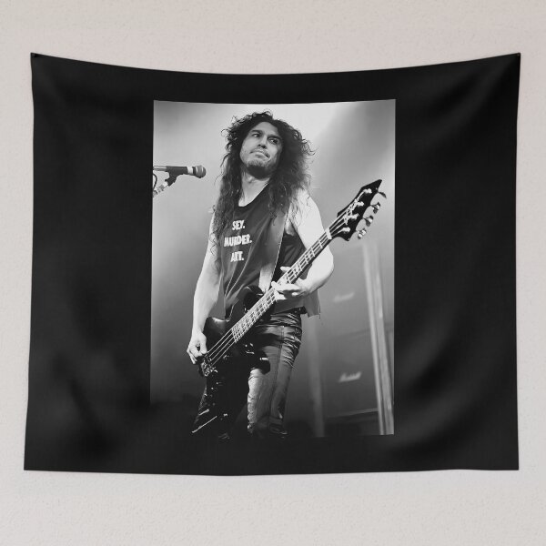 Item preview, Tom Araya - Slayer - Bw Photograph designed and sold by DarrellKnighten.