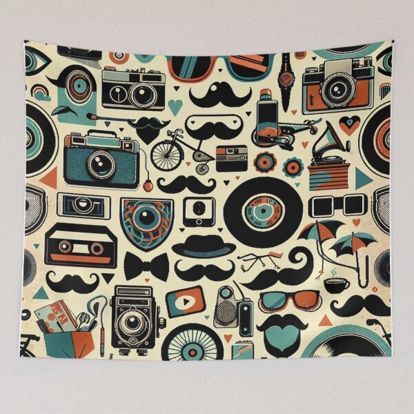 Item preview, Retro Vibes and Vinyl Beats designed and sold by FarBeyound.