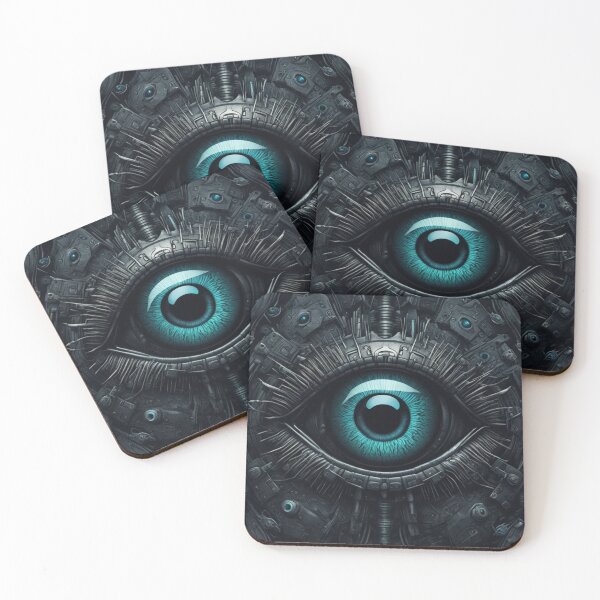 Item preview, Cybernetic Evil Eyes, Digital Painting, Occult designed and sold by Burn-Ego.