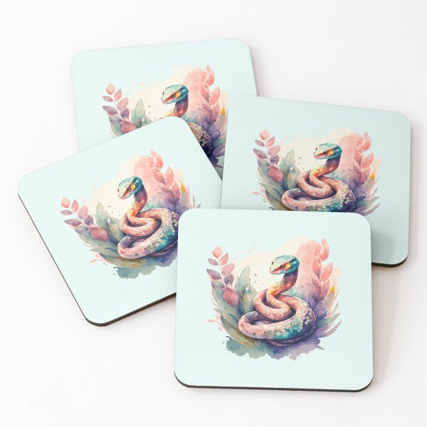 Item preview, Cyan,red ,orange and Blue Snake-Year of the Snake ver7- Chinese Zodiac Theme-white Background designed and sold by CosmicNook1.