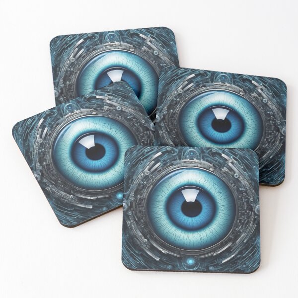 Item preview, Mechanical Evil Eyes, Digital Painting, Occult designed and sold by Burn-Ego.