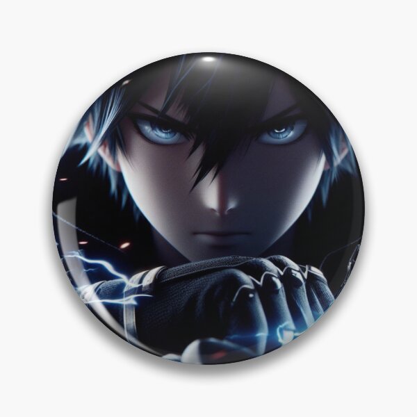 Item preview, Electric Gaze: The Intensity of a Dark-Haired Warrior designed and sold by PyxolrStudio.