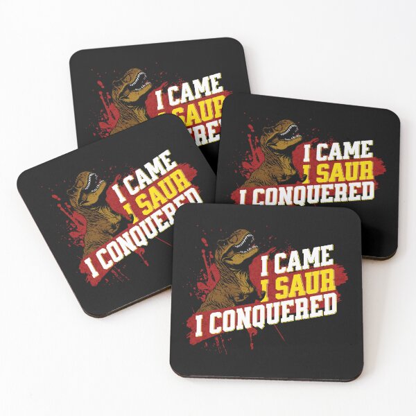 Item preview, I Came I Saur I Conquered - Funny Dinosaur designed and sold by goldentusk.