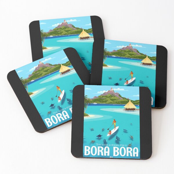 Item preview, Vintage Travel Poster - Bora Bora  designed and sold by Rafiqgil.