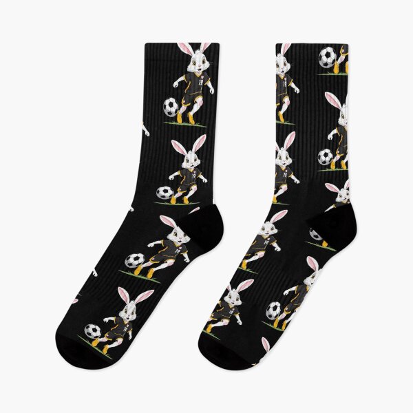 Item preview, Easter bunny soccer player and Easter soccer design designed and sold by LuminOrb.
