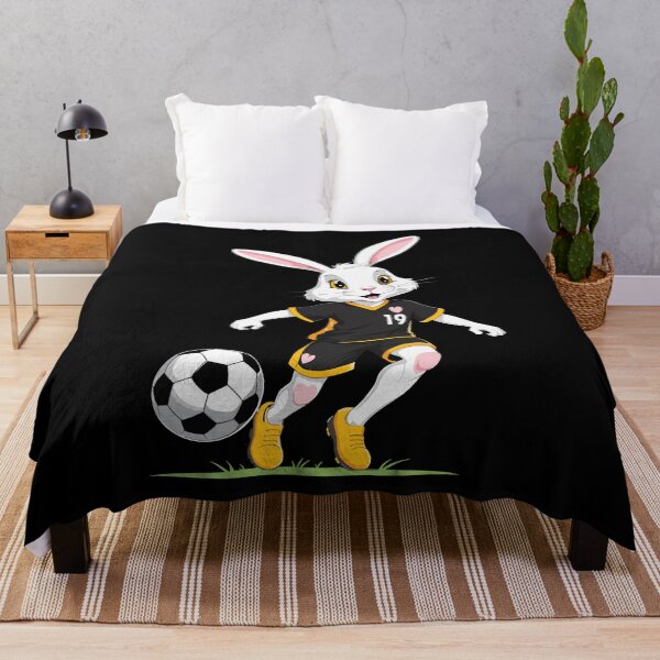 Item preview, Easter bunny soccer player and Easter soccer design designed and sold by LuminOrb.