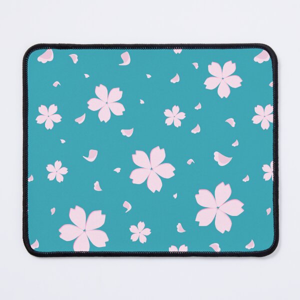 Aperçu de l'œuvre Motif de fleurs de cerisier Sakura (bleu turquoise Asagi) créée et vendue par Hi-kari.