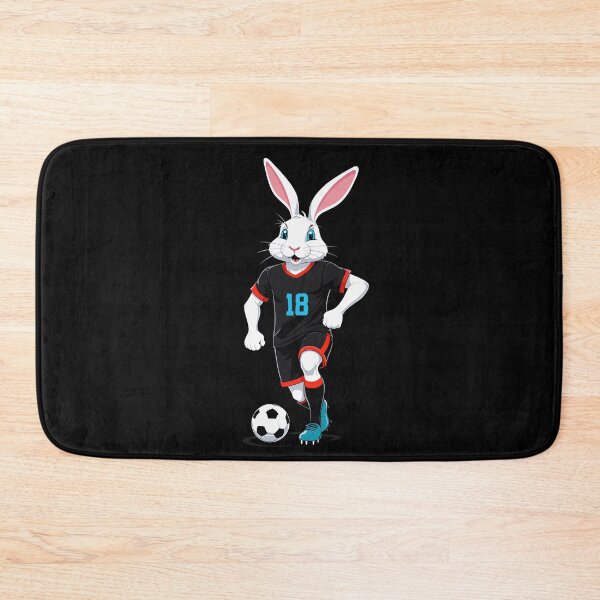 Item preview, Easter bunny soccer player Easter soccer design designed and sold by LuminOrb.