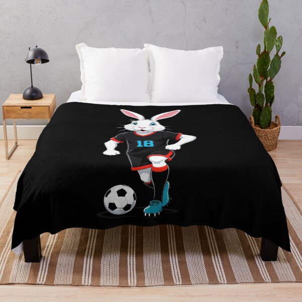 Item preview, Easter bunny soccer player Easter soccer design designed and sold by LuminOrb.