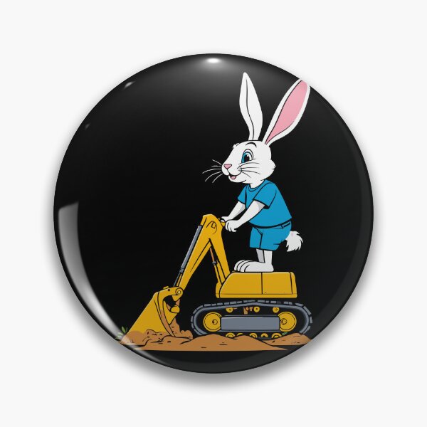 Item preview, Easter Bunny Excavator Driver Funny Easter Eggs Digging designed and sold by LuminOrb.