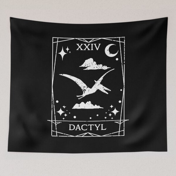 Item preview, Tarot Dactyl - Funny Dinosaur - Pterodactyl Flying designed and sold by goldentusk.