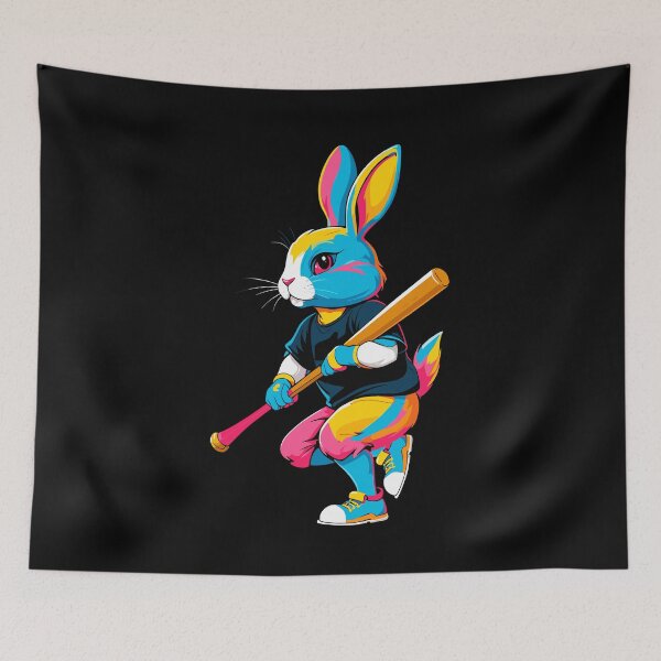 Item preview, Baseball Player Easter Bunny In Streetwear Style designed and sold by LuminOrb.
