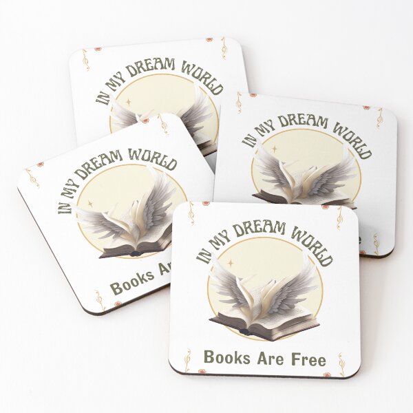 Item preview, In my dream world Books are free Bookish Book Lovers designed and sold by CyberArtistOne.
