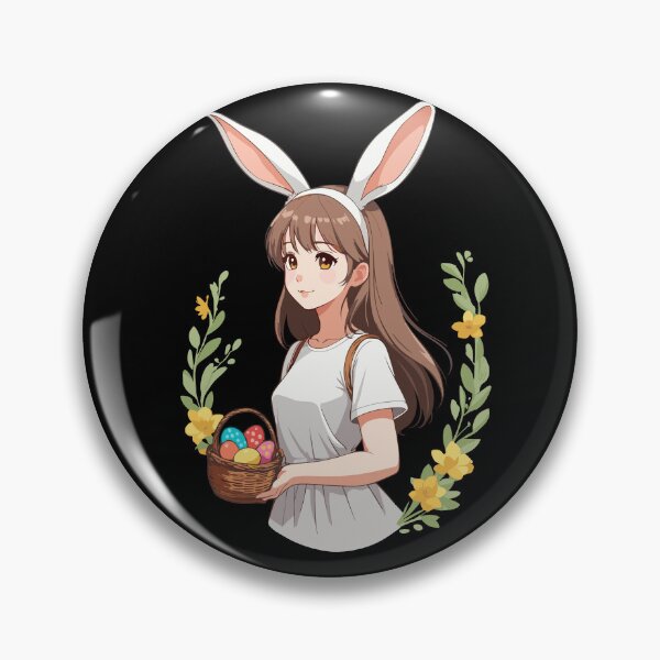 Item preview, Anime Easter Kawaii Easter Bunny Manga Girl Otaku designed and sold by LuminOrb.