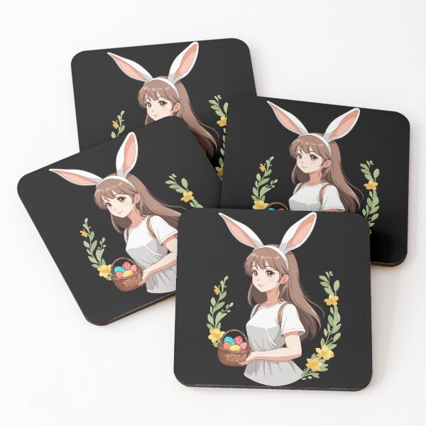 Item preview, Anime Easter Kawaii Easter Bunny Manga Girl Otaku designed and sold by LuminOrb.