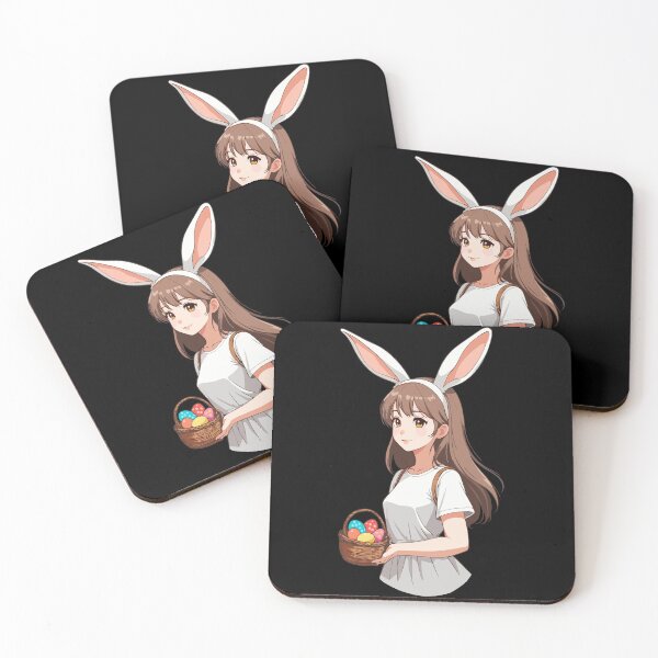 Item preview, Anime Easter Kawaii Easter Bunny Manga Girl Otaku designed and sold by LuminOrb.