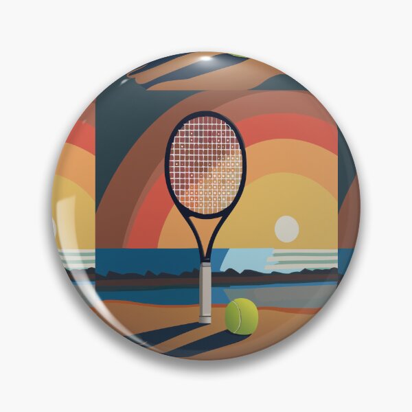 Item preview, Tennis Racket on the Beach designed and sold by BigCityTennis.
